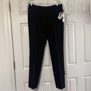 Larry Levine Classic Straight Leg Black Trousers Size 10